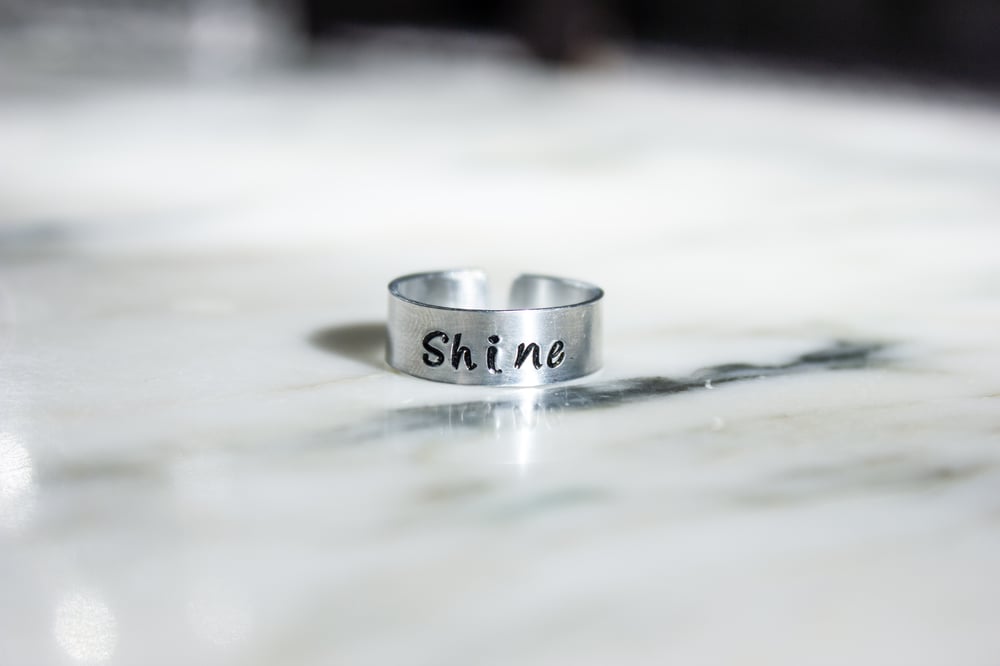 Image of Custom Stamped Ring | Art Font