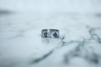 Image 5 of Personalized Metal Stamped Ring - Symbols