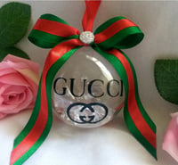 Image 1 of 8cm Beautiful Designer Inspired Bauble,Crystal Christmas Ornament,Designer Inspired Gift