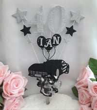 Image 3 of Personalised Sports Car Cake Topper, Glitter sports  car cake topper