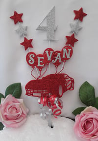 Image 4 of Personalised Sports Car Cake Topper, Glitter sports  car cake topper