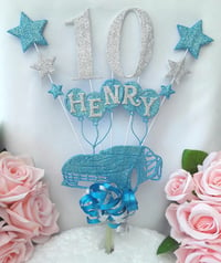 Image 5 of Personalised Sports Car Cake Topper, Glitter sports  car cake topper