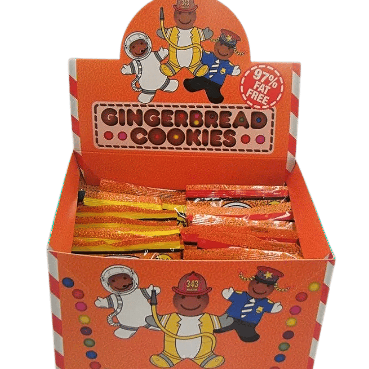 Image of GINGERBREAD COOKIES (35G): BOX OF 24 INCL. GST