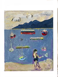 Image 1 of Kits Beach Throwing Sand, 2021
