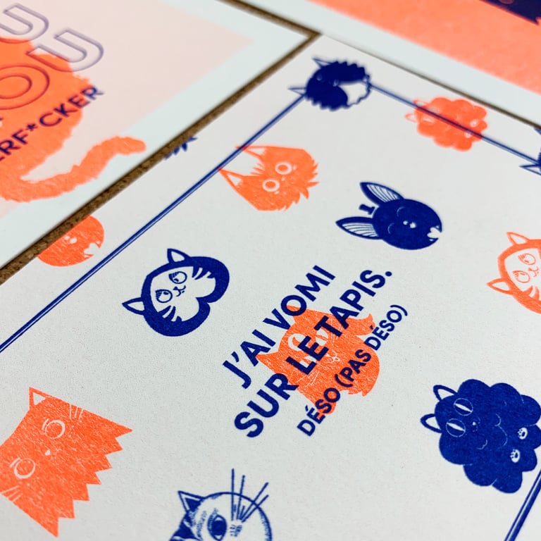 [PACK] Cartes postales x4 - Chats 🐈 Image 2