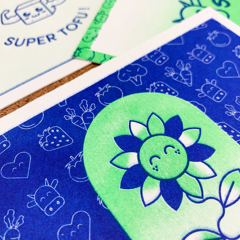 [PACK] Cartes postales x4 - Vegan 🥬 Image 2