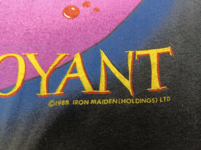 Vintage 1988 Iron Maiden T-Shirt