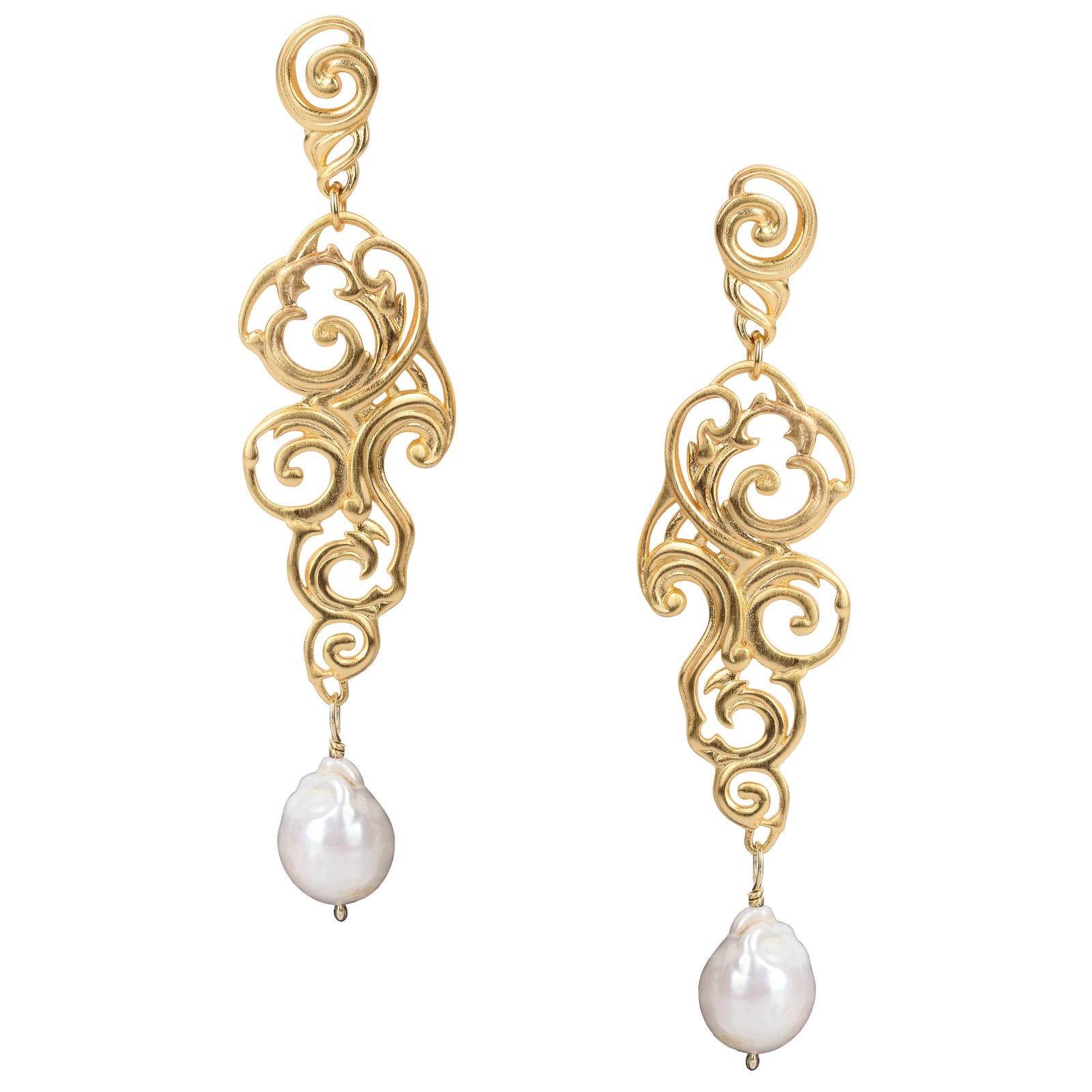 Fine Jewelry Gold Color Big Earrings Round Stud Big Pendant Dangle Drop  Earring For Women Afriacn Women Earrings Wedding Gifts
