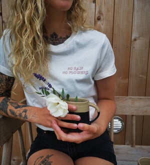 Image of No rain No flowers, organic cotton short sleeve 