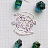 Magical Hands Polyhedral Dice Sticker