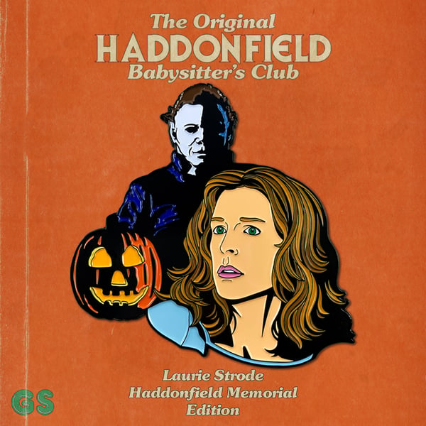 Image of Haddonfield Babysitter's Club: Laurie Strode Haddonfield Memorial Enamel Pin