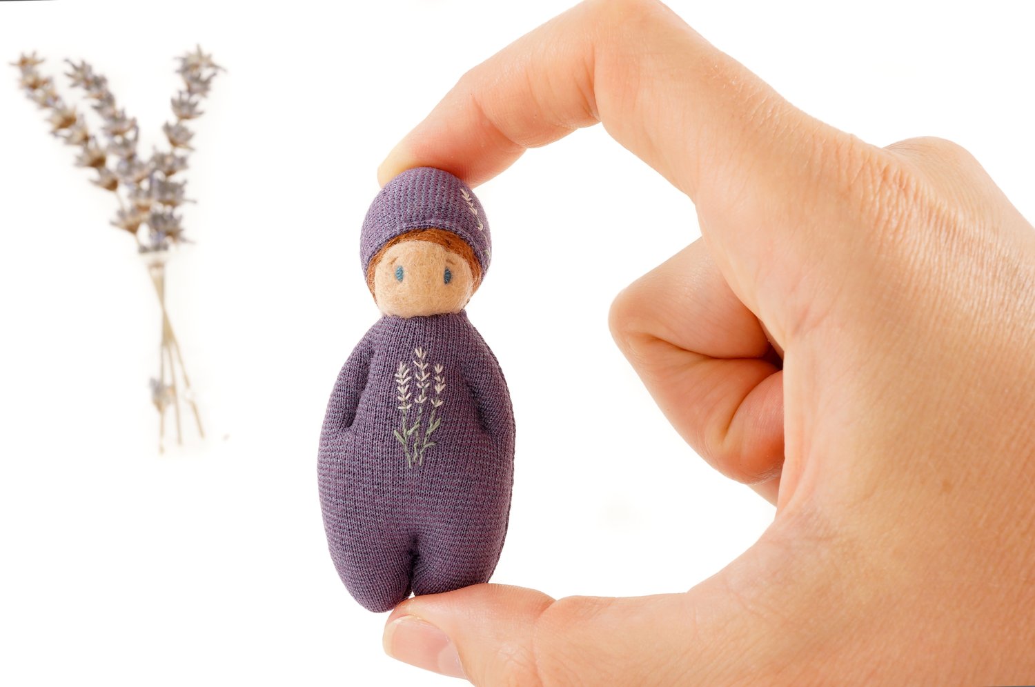 Image of DORIMU GNOME Brooch - Lavender