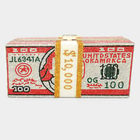 Image 2 of 10 K Rhinestone Money Clutch, Money Clutch for Women