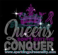 Image 2 of "Sparkling" Queens Don't Quit Breast Cancer Awareness