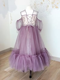 Image 2 of Photography dress - Elvina girl size 110 - dusty purple | photo props | tulle dress