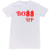 White & Red ''Boss Up'' Tee