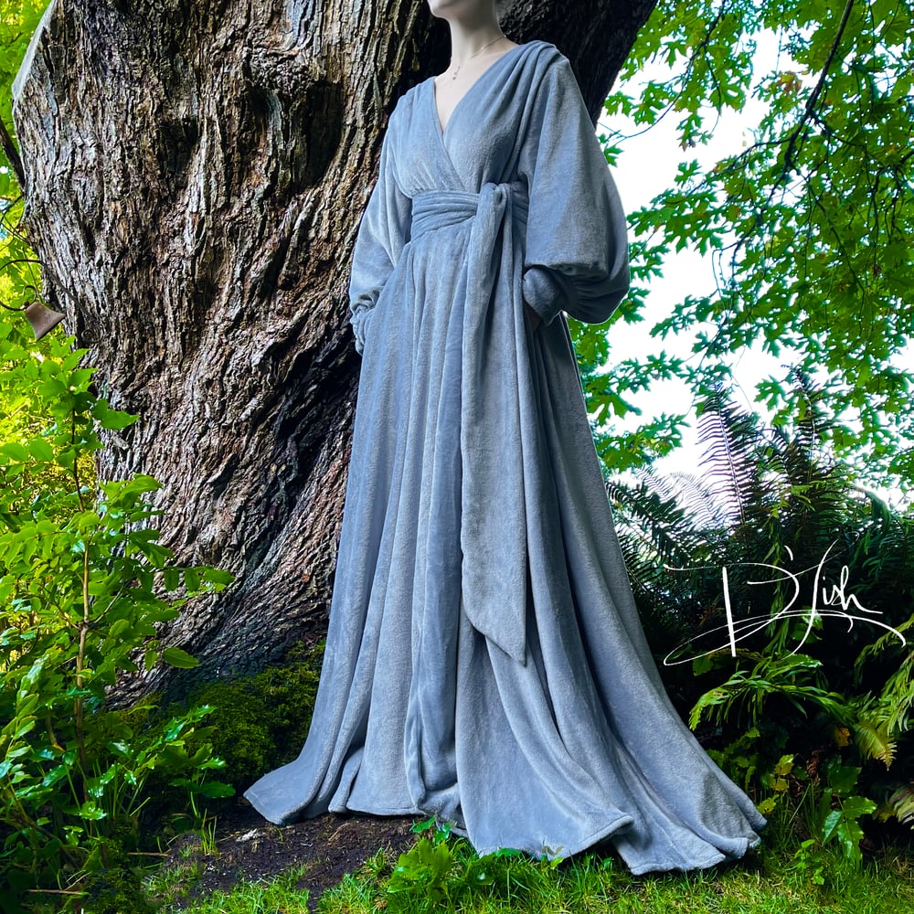Image of "Softest Blue" Felicia Supreme Dressing Gown