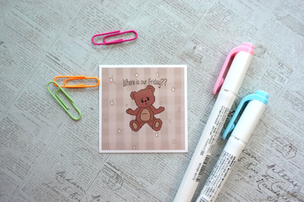 Image of Cubby - Where is our Friday?