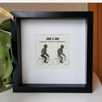 Image 1 of Couple on bikes artwork
