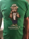 Hibs, Hibernian Pride Of Edinburgh Football Casual Holding Beer T-shirts.