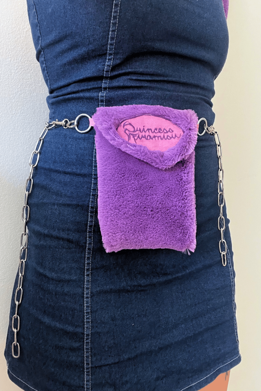 Image of Purple Fluffy Phone Purse