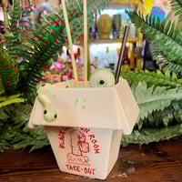 Image 1 of CREATURE FROM THE CRAB RANGOON "Wasabi" Open Edition 11oz 2-Piece Tiki Mug + Extras