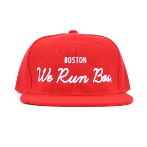Image of We Run Bos Cursive Logo Hat