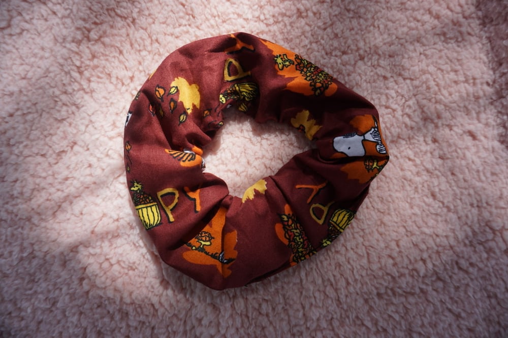 Image of Snoopy Fall Scrunchie/ Headband/ Mask