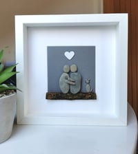 Image 1 of Newborn artwork with cat artwork