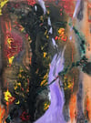"Dark Paradise" ORIGINAL Acrylic Painting On Canvas 30x40 cm