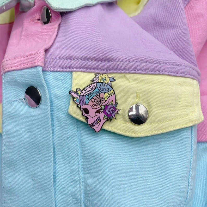 Image of Gay Thoughts Enamel Pin