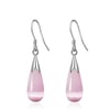 Pink teardrop earrings