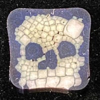 10mm x 10mm 1.94g pulled b/w skull
