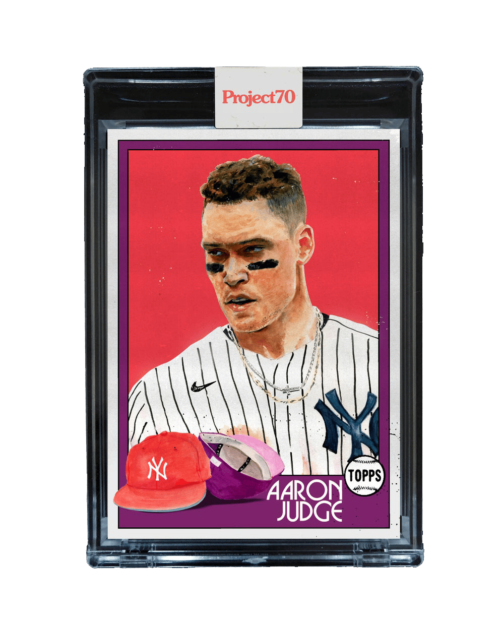 Image of Autographed Aaron Judge Topps Project 70 Card by Jacob Rochester 