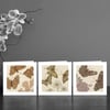 Three Butterfly Art Cards 