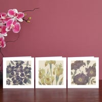 Image 3 of Three Flower Art Cards 