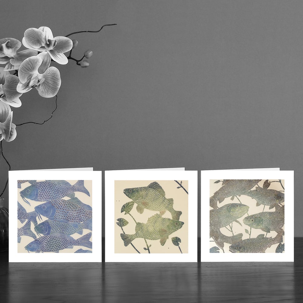 Image of Three River fish Art Cards 
