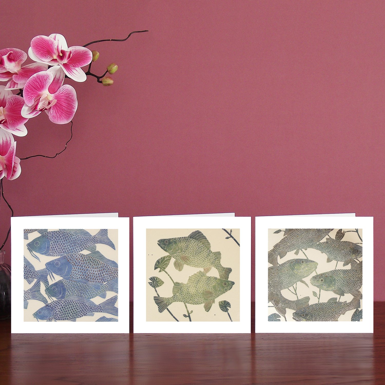 Image of Three River fish Art Cards 