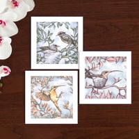 Image 2 of Three Watercolour bird Art Cards 