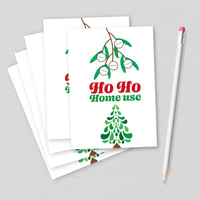 Image 1 of Ho Ho Home Use Christmas Cards