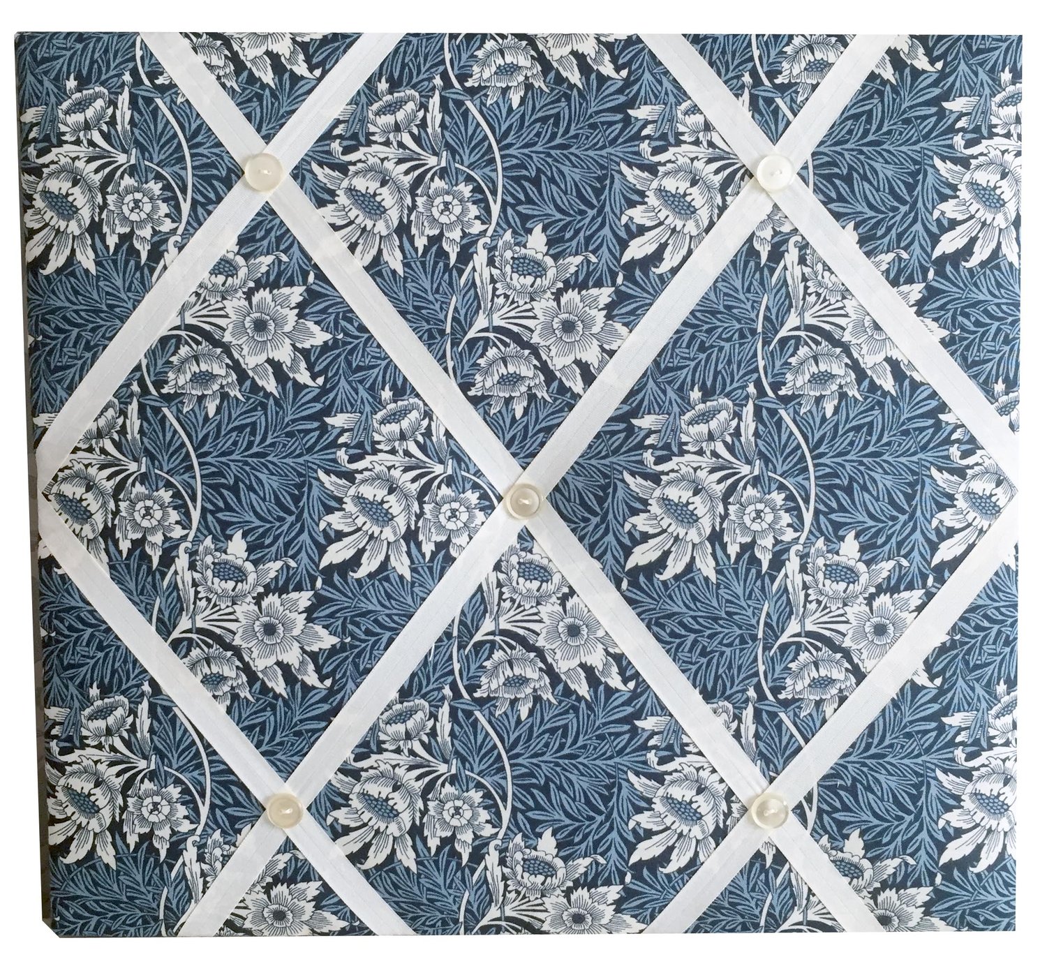 Image of William Morris Tulip and Willow Fabric Memo Board