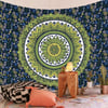 Bohemian Mandala Tapestry Wall Hanging Polyester Indian Mandala Pattern Blanket Boho Home Decoration