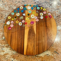 Image 2 of Made to Order Custom Pressed Flower Lazy Susan