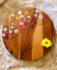 Image 3 of Made to Order Custom Pressed Flower Lazy Susan