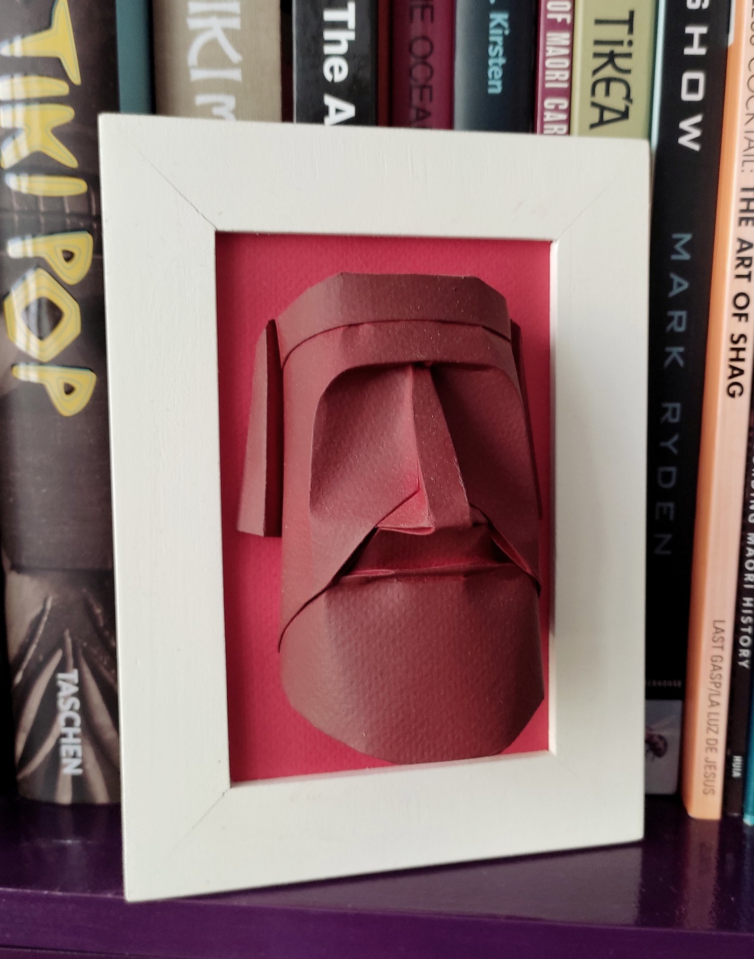 Image of FRAMED ORIGAMI MOAI