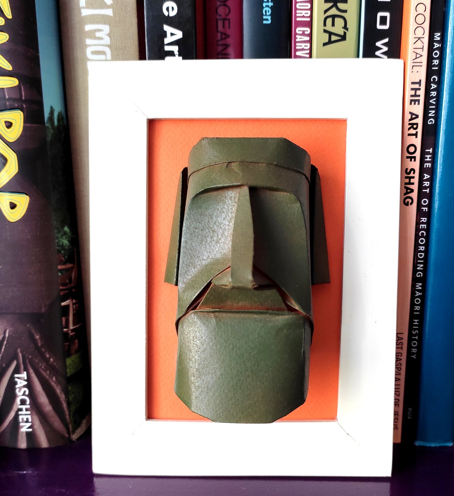 Image of FRAMED ORIGAMI MOAI