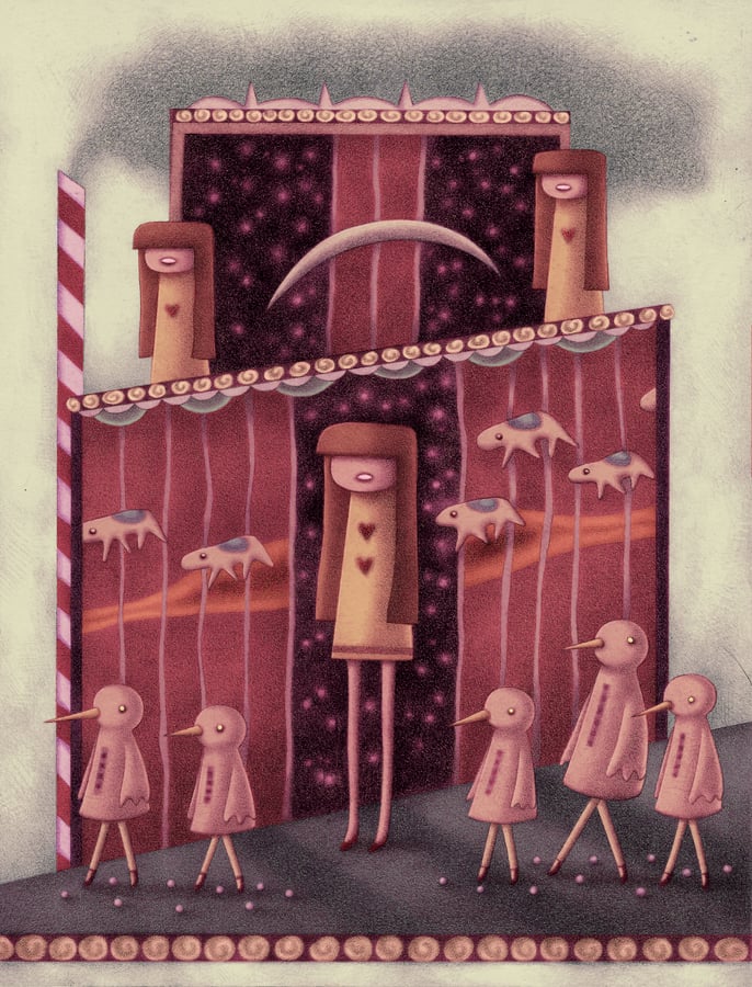 "Merry House" art print