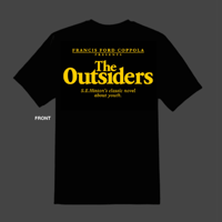 Image 1 of The Outsiders "Librarian Jo Ellen Misakian" dedication t-shirt.