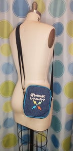 Image of Atomic Laundry denim logo embroidery bag