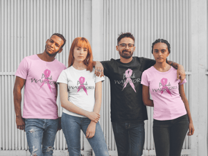 Image of Unisex Pink Warriors Short & Long Sleeve T-Shirt in Black, Pink or White